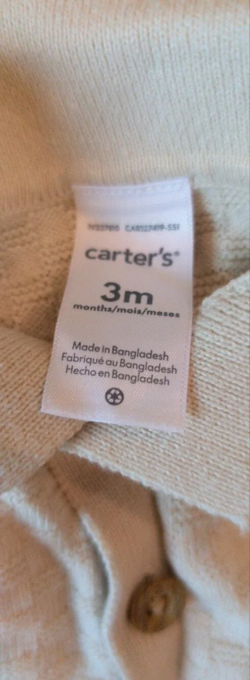Lot Of Carters Neutral Baby Essential Outfits With Booties